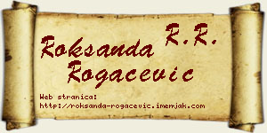 Roksanda Rogačević vizit kartica